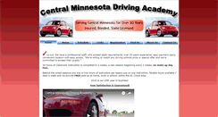 Desktop Screenshot of centralmndrivingacademy.com